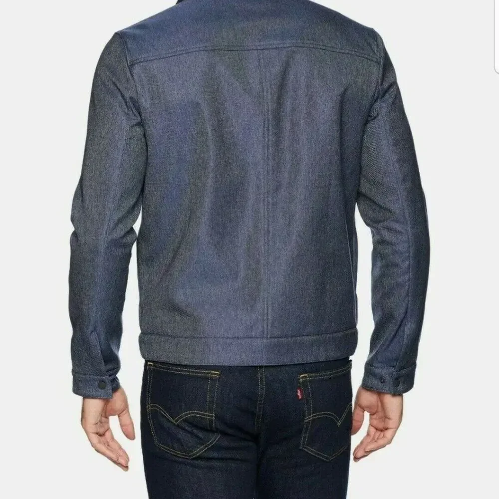 NWT Levis Trucker Jacket Soft Shell Stand Collar Size XLarge - Picture 3 of 9